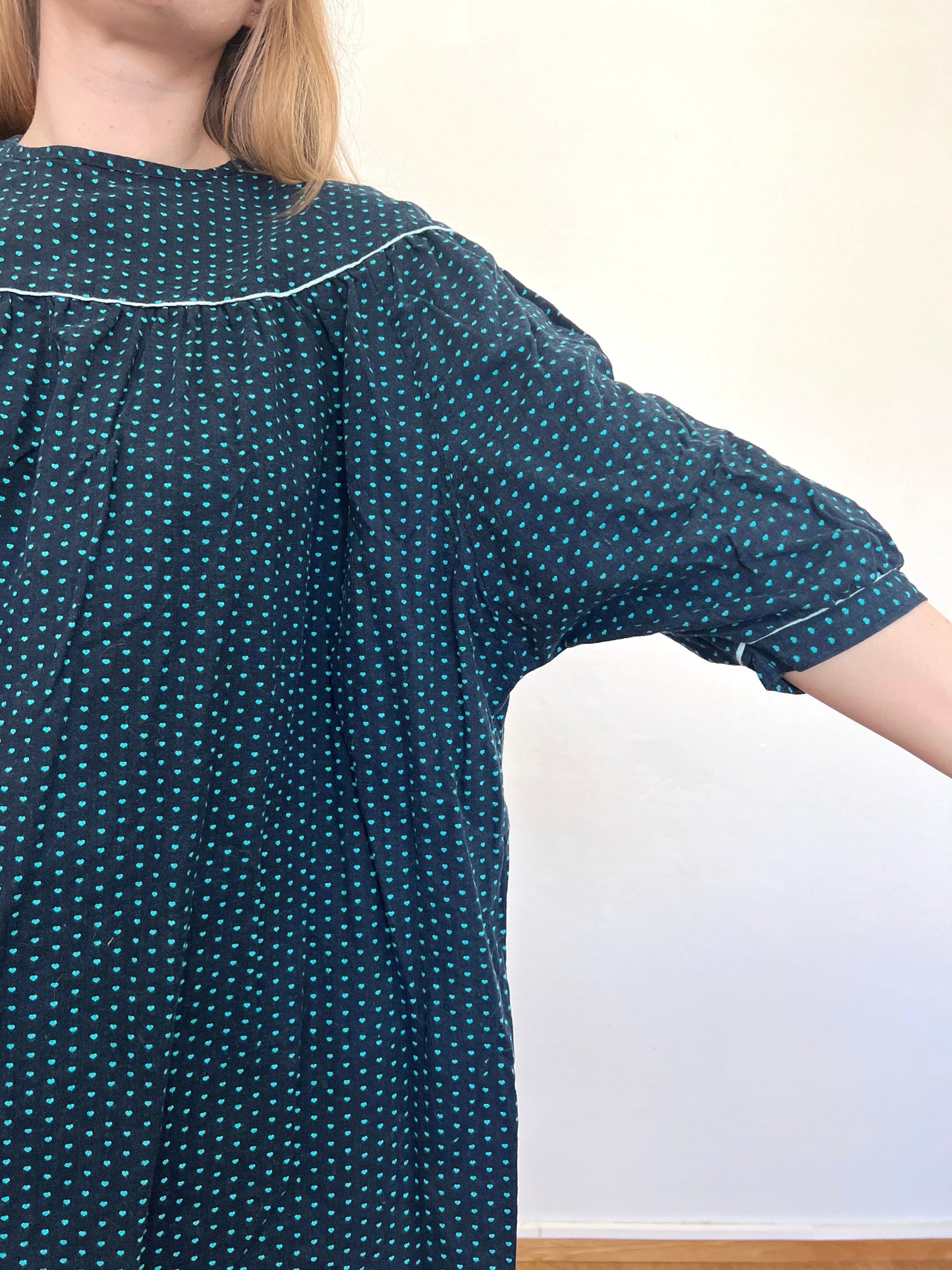 80s loose fitting/maternity blouse, Size S