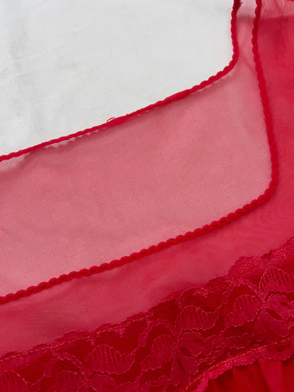 60s red nightgown, Size L