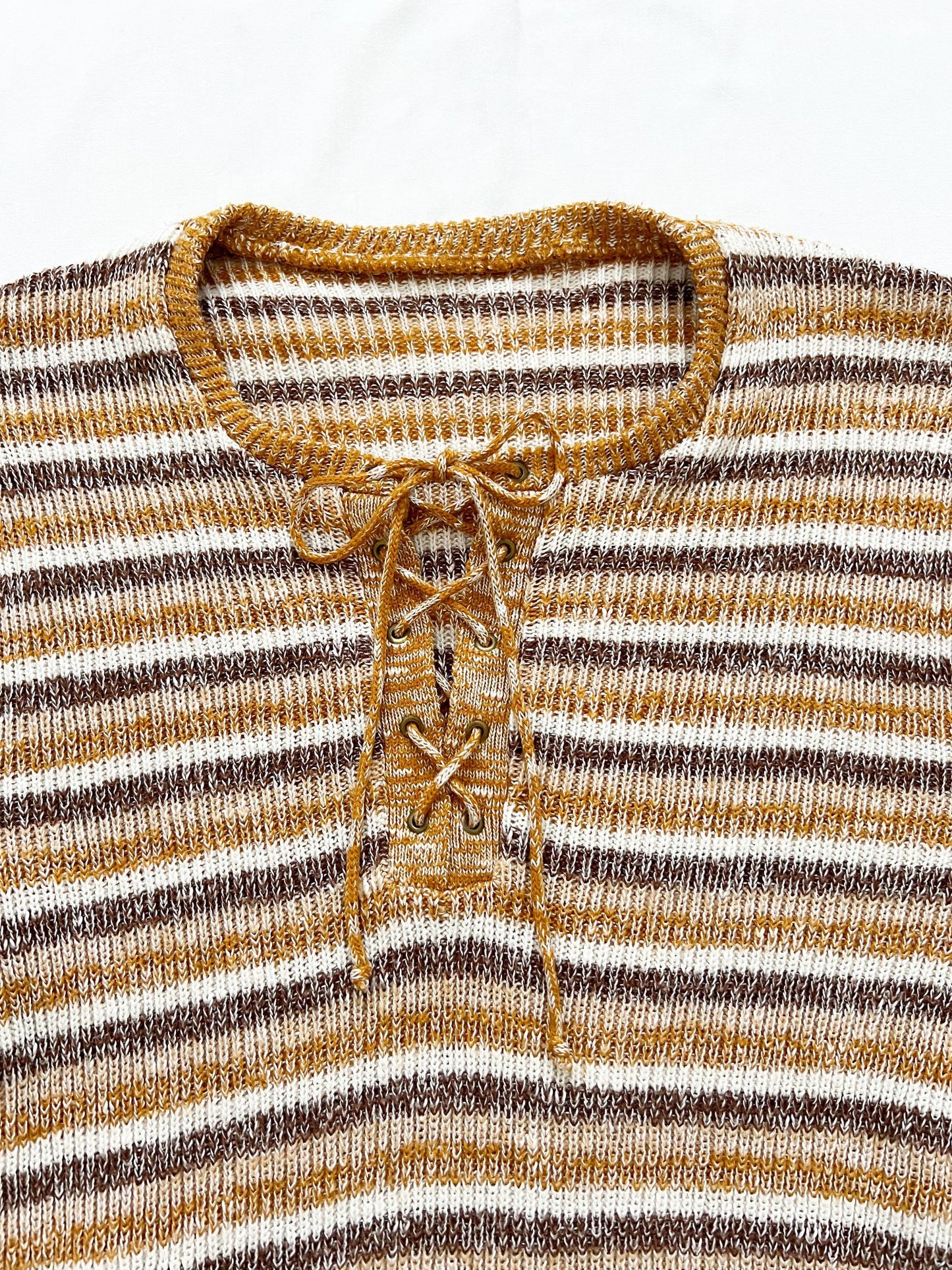 Knitted striped t-shirt, Size M-XL