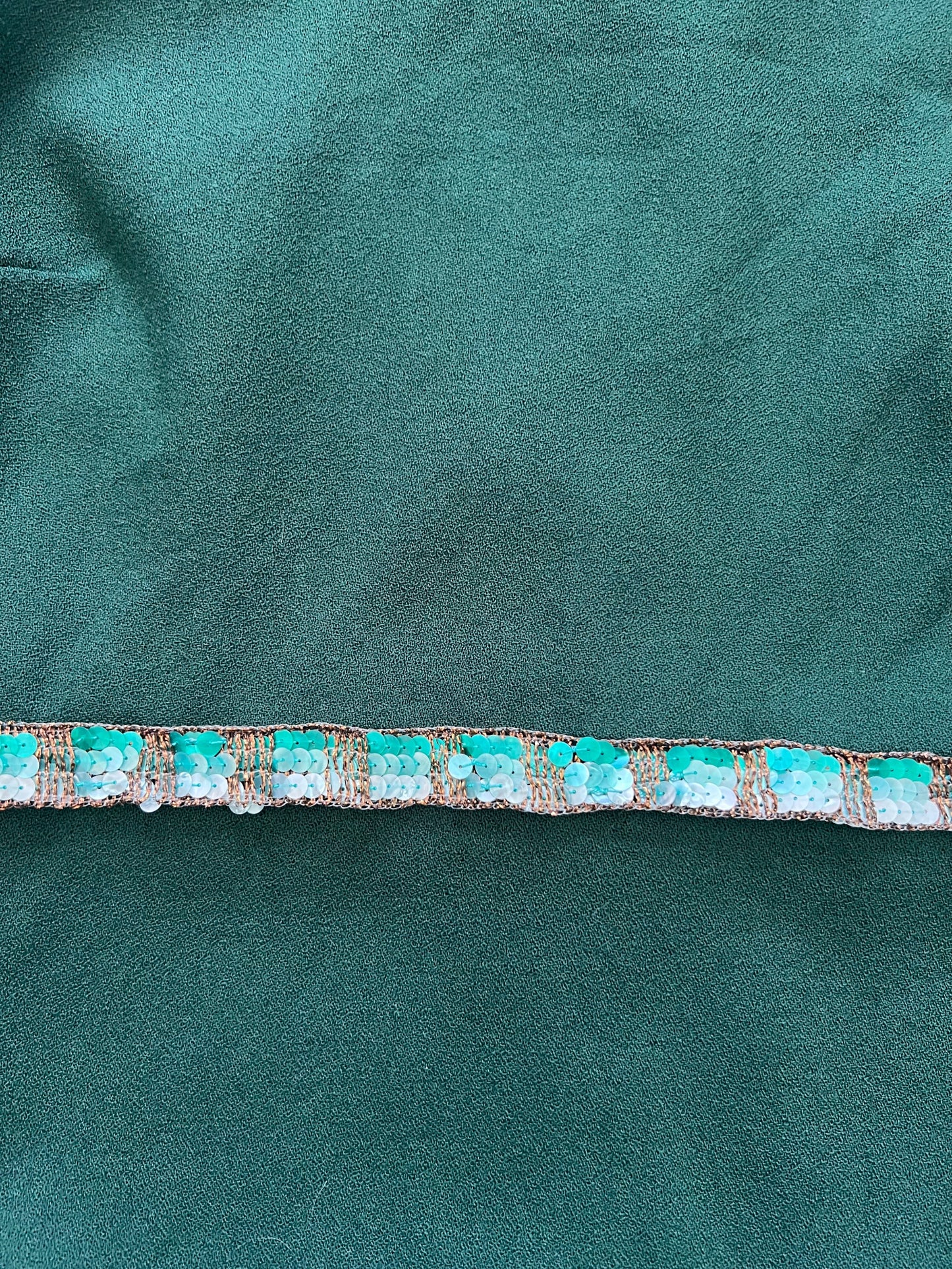 70s green flared sleeves dress, Size S