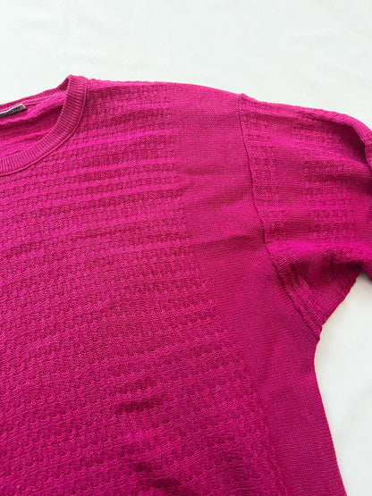 Pink textured sweater, Size M