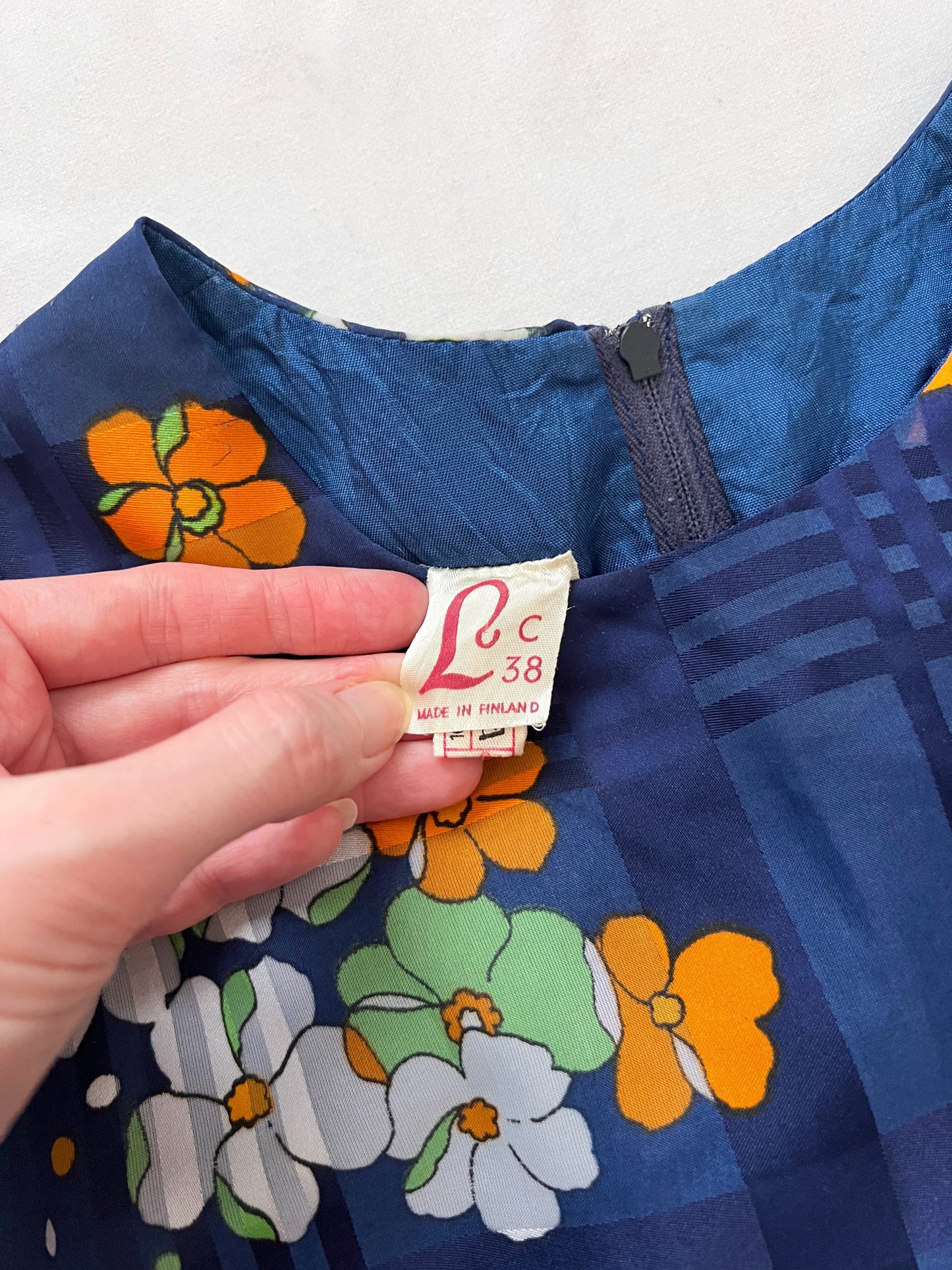 70s blue flared sleeves mini dress, Size XS-S