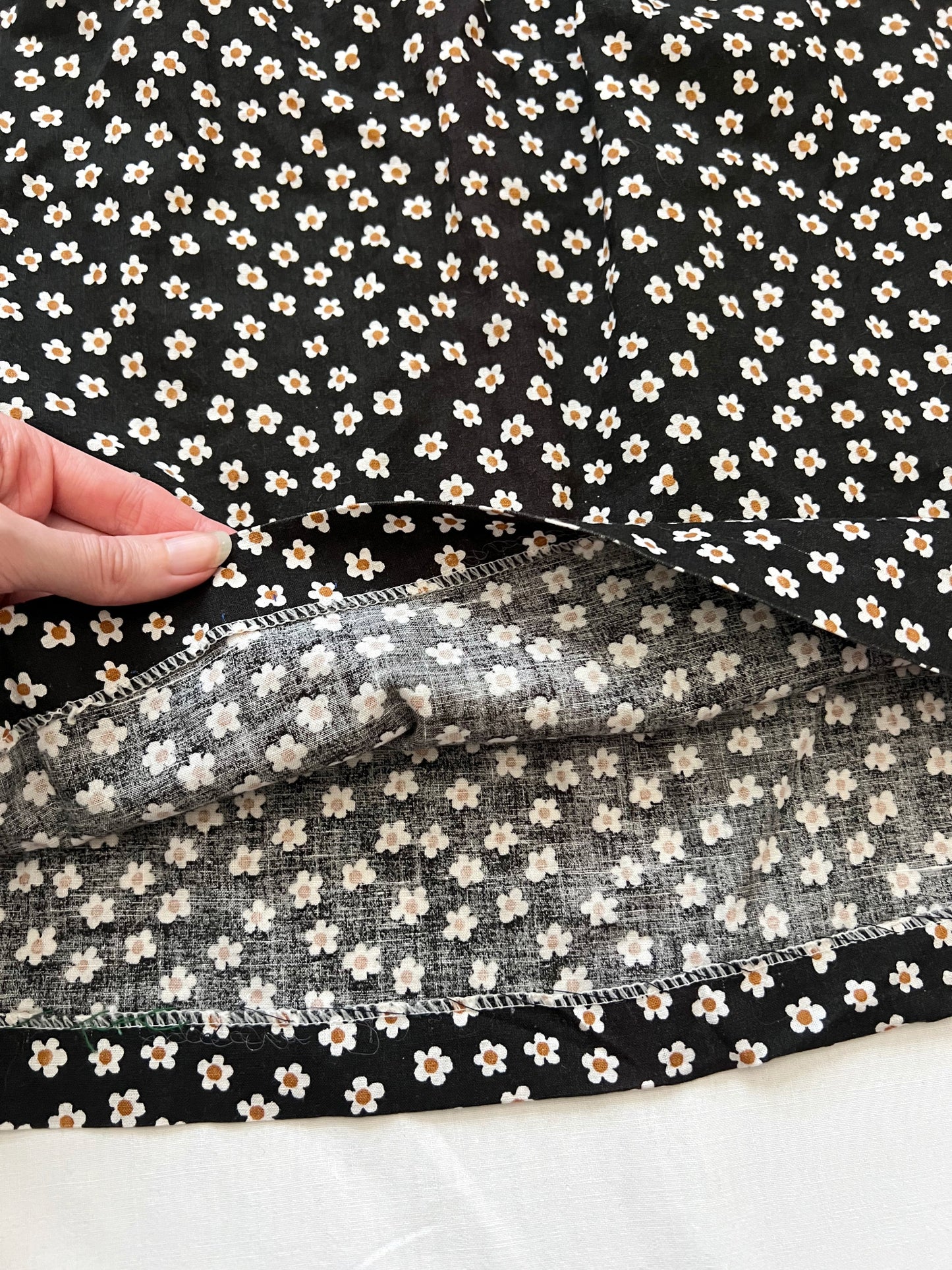 70s Pia & Paula cotton floral top, Size S