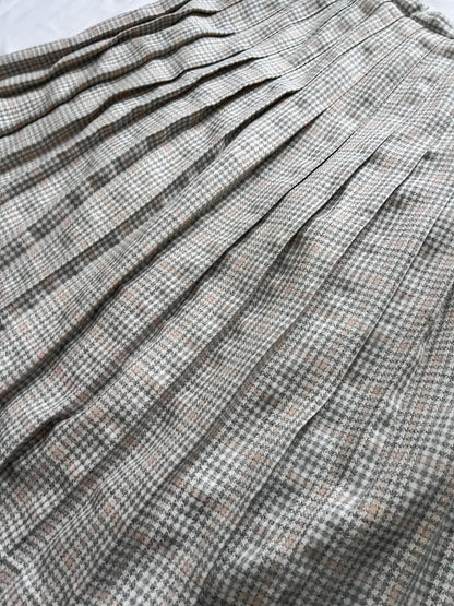 60s plaid skirt, Size L
