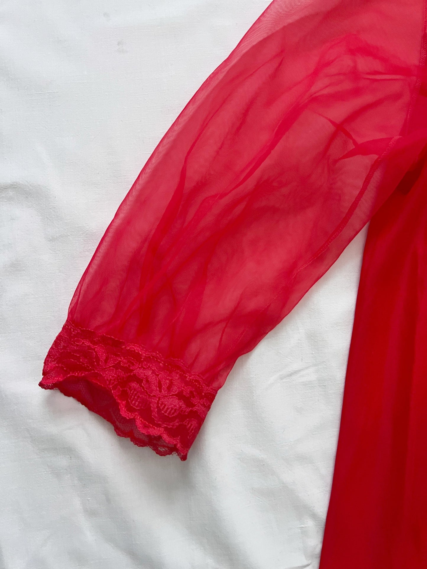 60s red nightgown, Size L