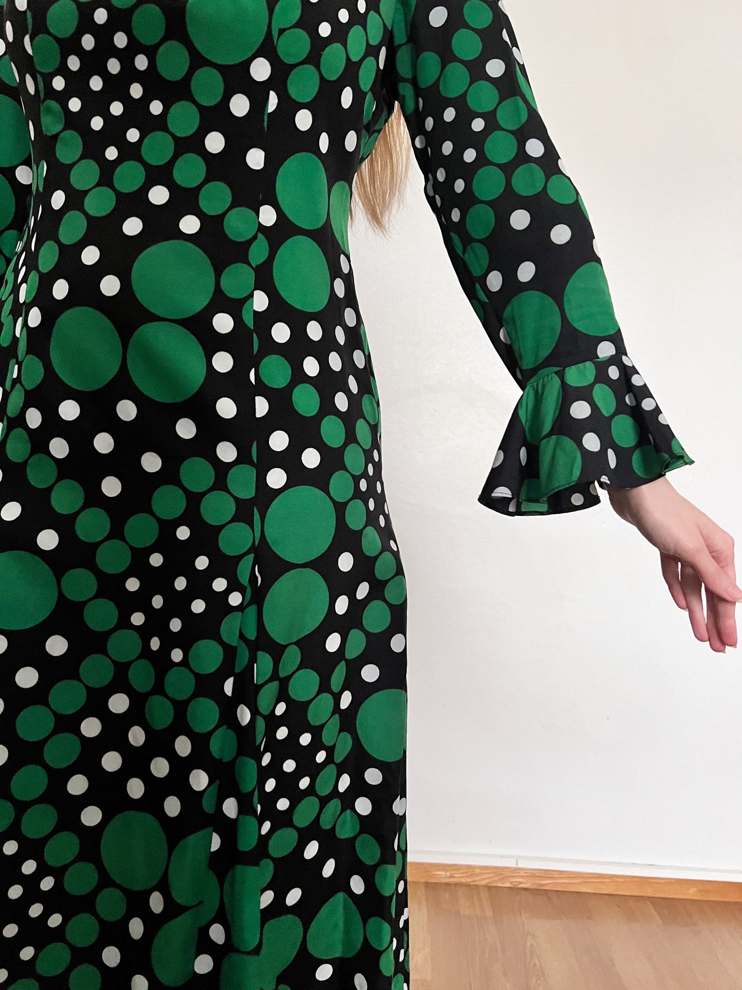 60s polka dot dress, Size M
