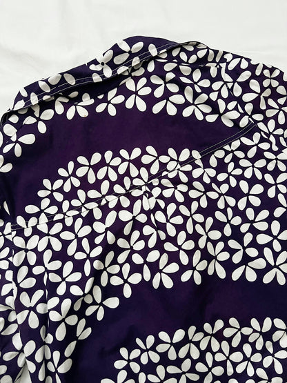 Purple and white flower dress, Size L-XL