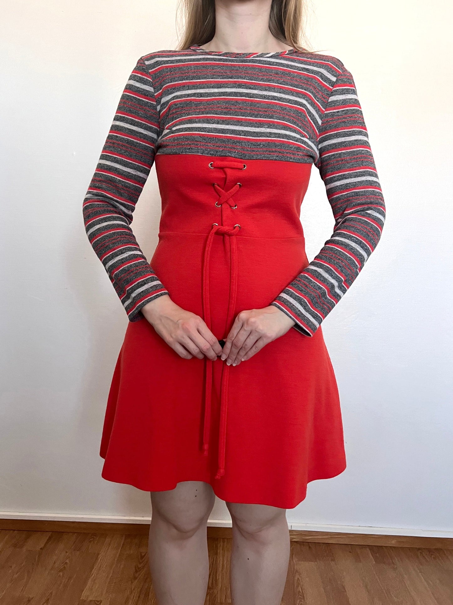 Striped mini dress, Size XS-S