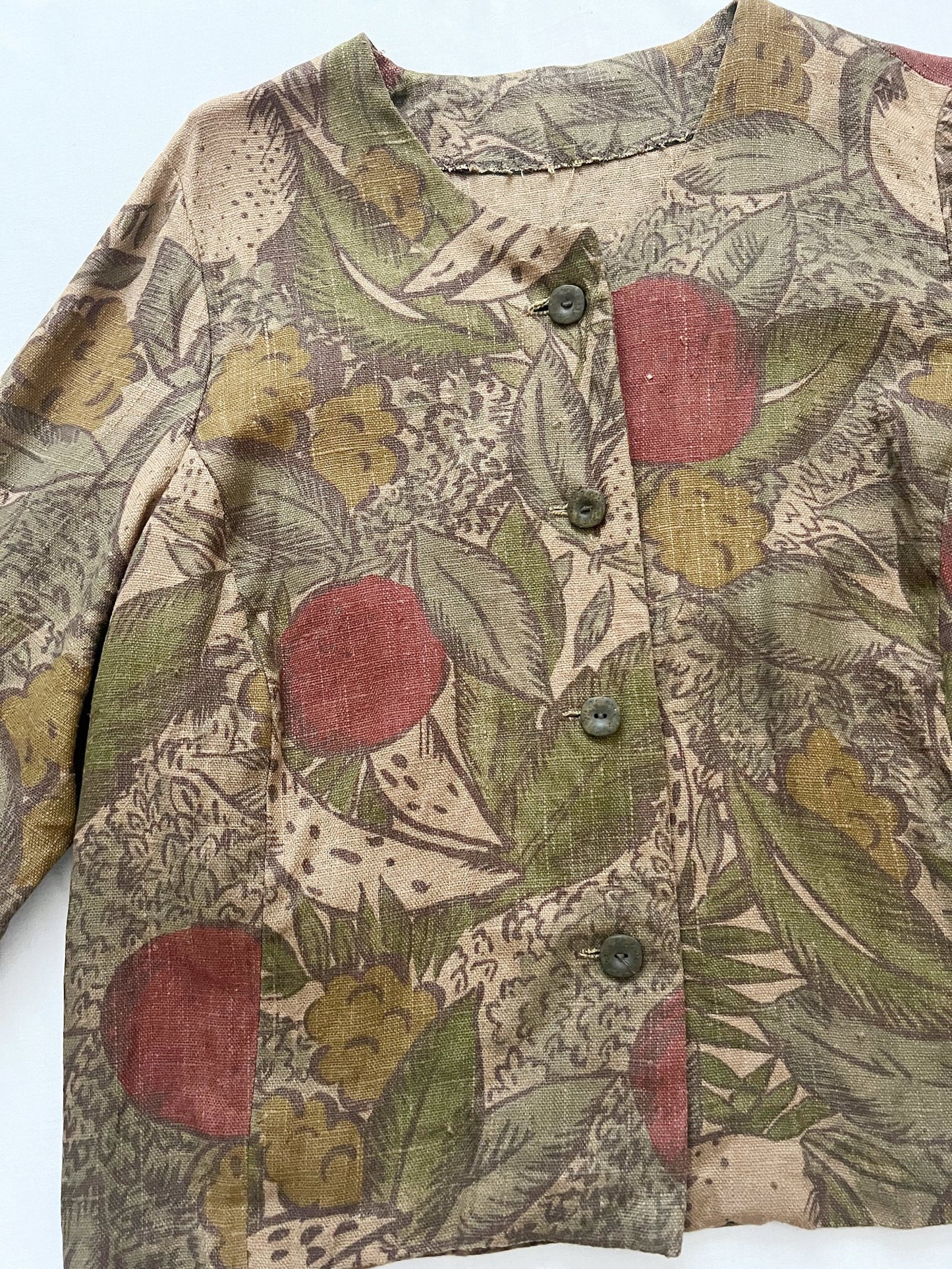 Botanical print suit, Size M