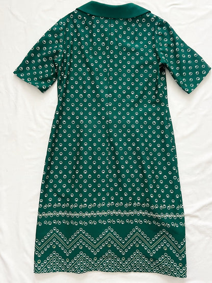 Green 60s dress, Size M