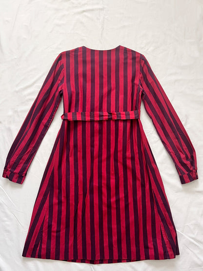 70s Marimekko striped dress, Size XS
