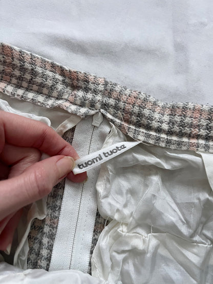 60s plaid skirt, Size L