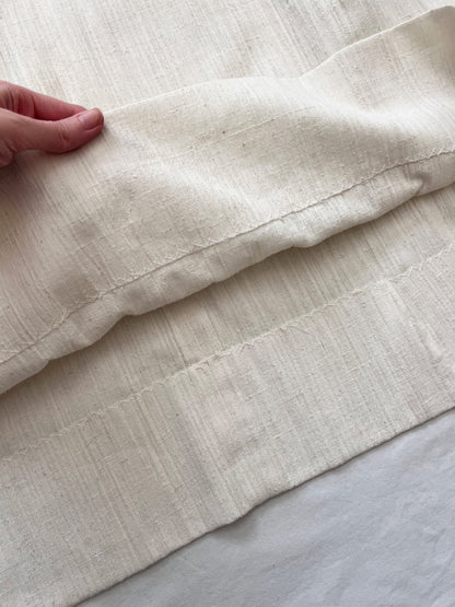 70s cream lace and flower dress, Size L