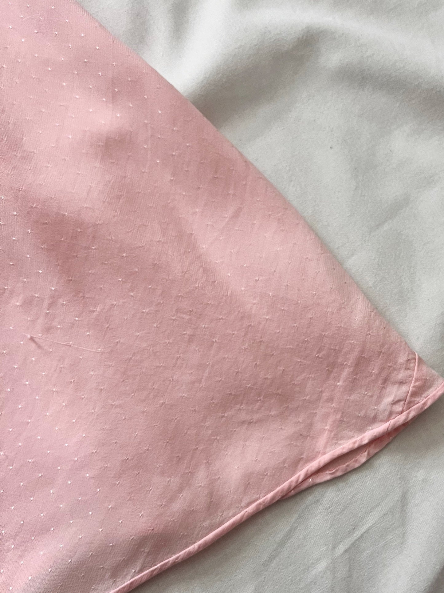 40s pink floral lace nightgown, Size L