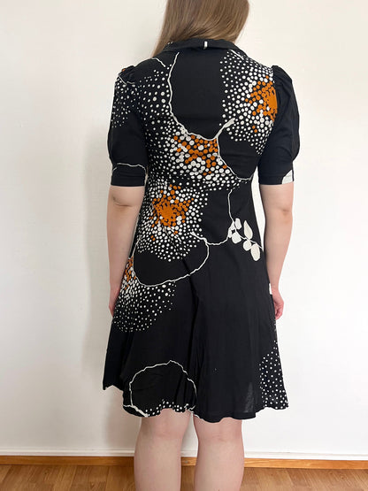 70s Pia & Paula cotton dress, Size S