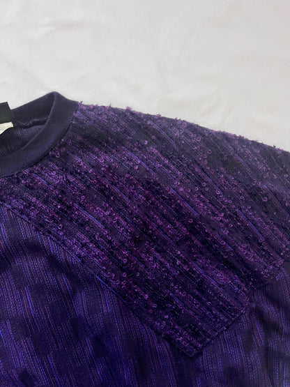 70s purple sweater, Size L-XL