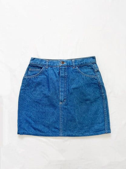 70s denim mini skirt, Size S-M