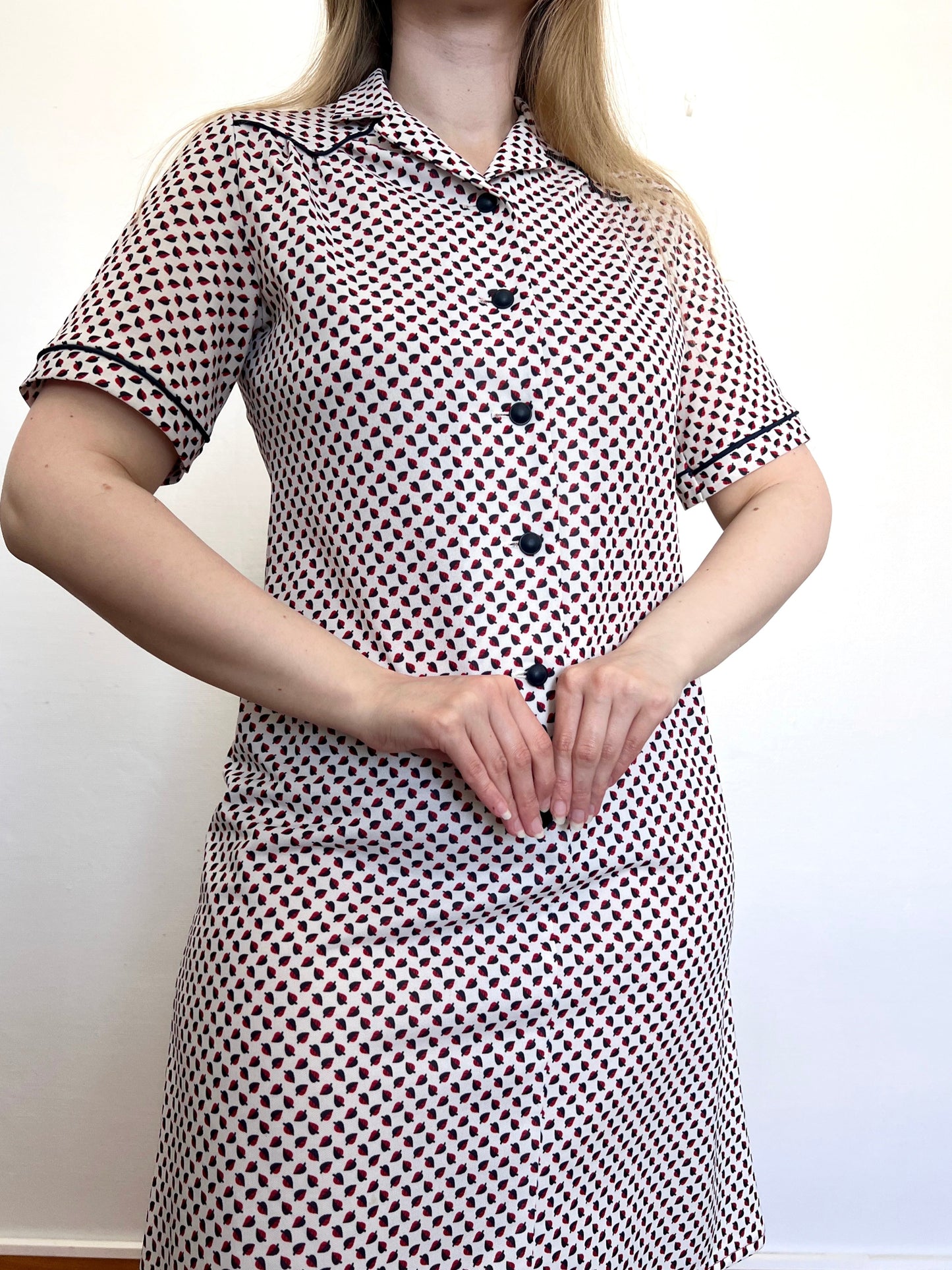60s leaf dress, Size M