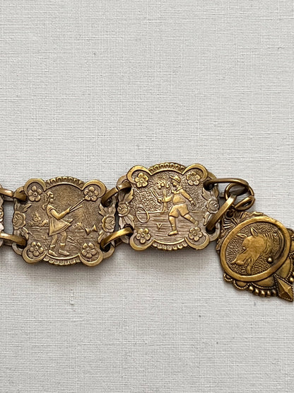 1920s gold toned bracelet