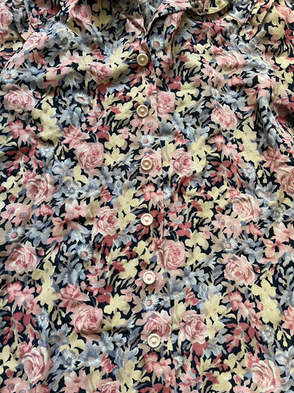 70s flower shirt, Size S-M