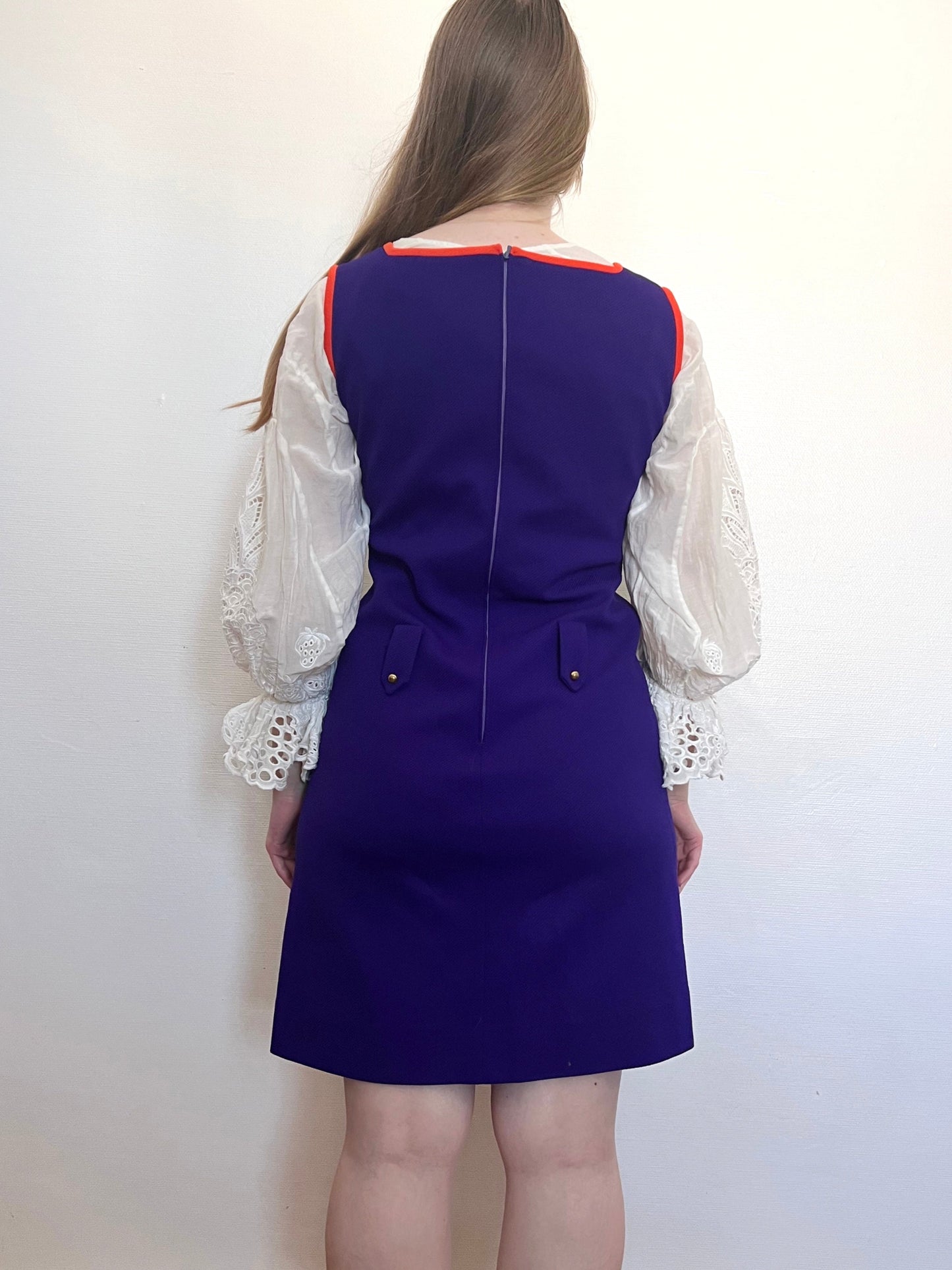 60s purple dress, Size M