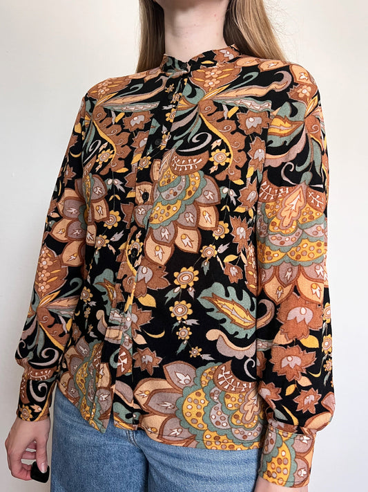 70s pattern top, Size M-L