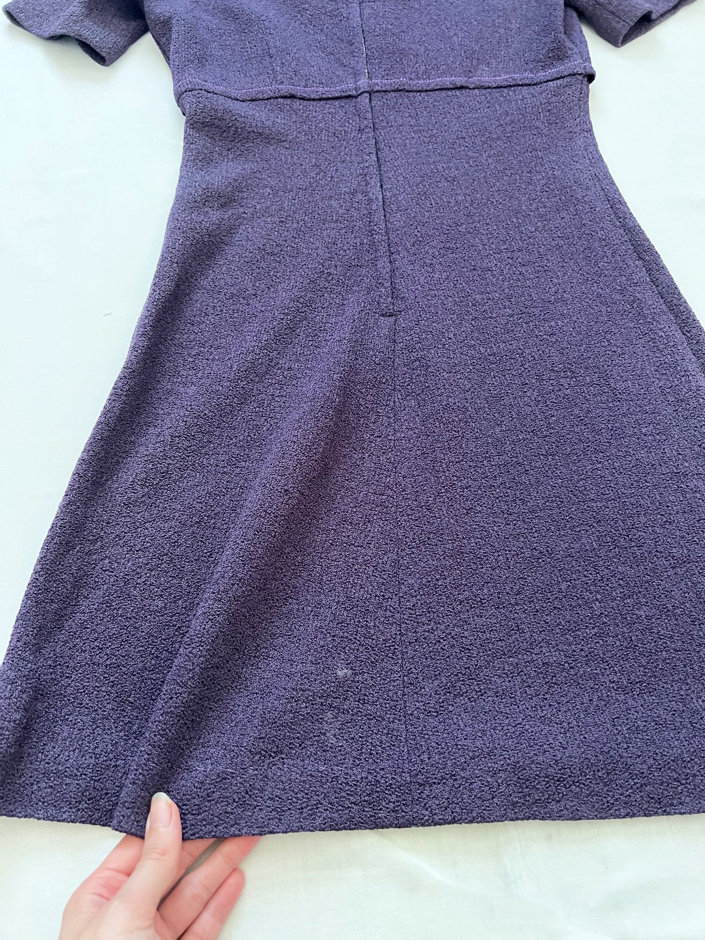 60s purple mini dress, Size XS