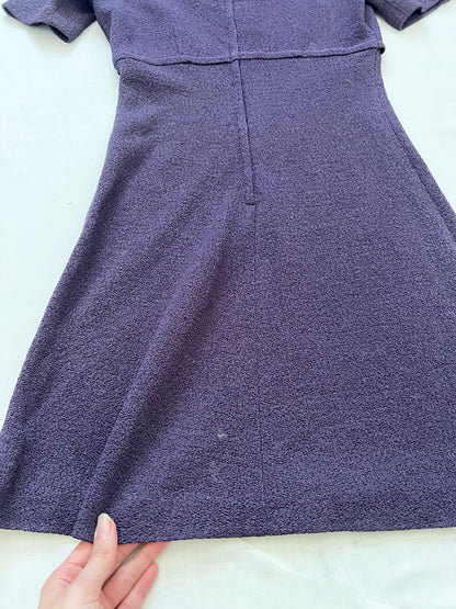 60s purple mini dress, Size XS