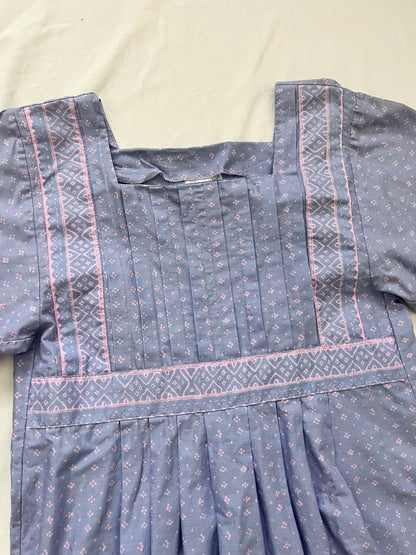 70s Marimekko purple and pink Mila dress, Size XS