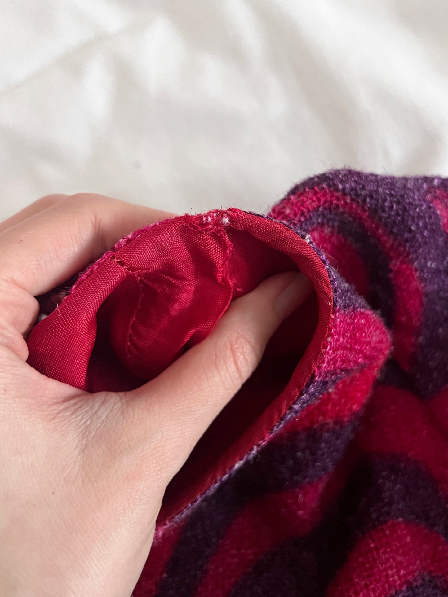 60s/70s swirl pattern mini dress, Size XS-S