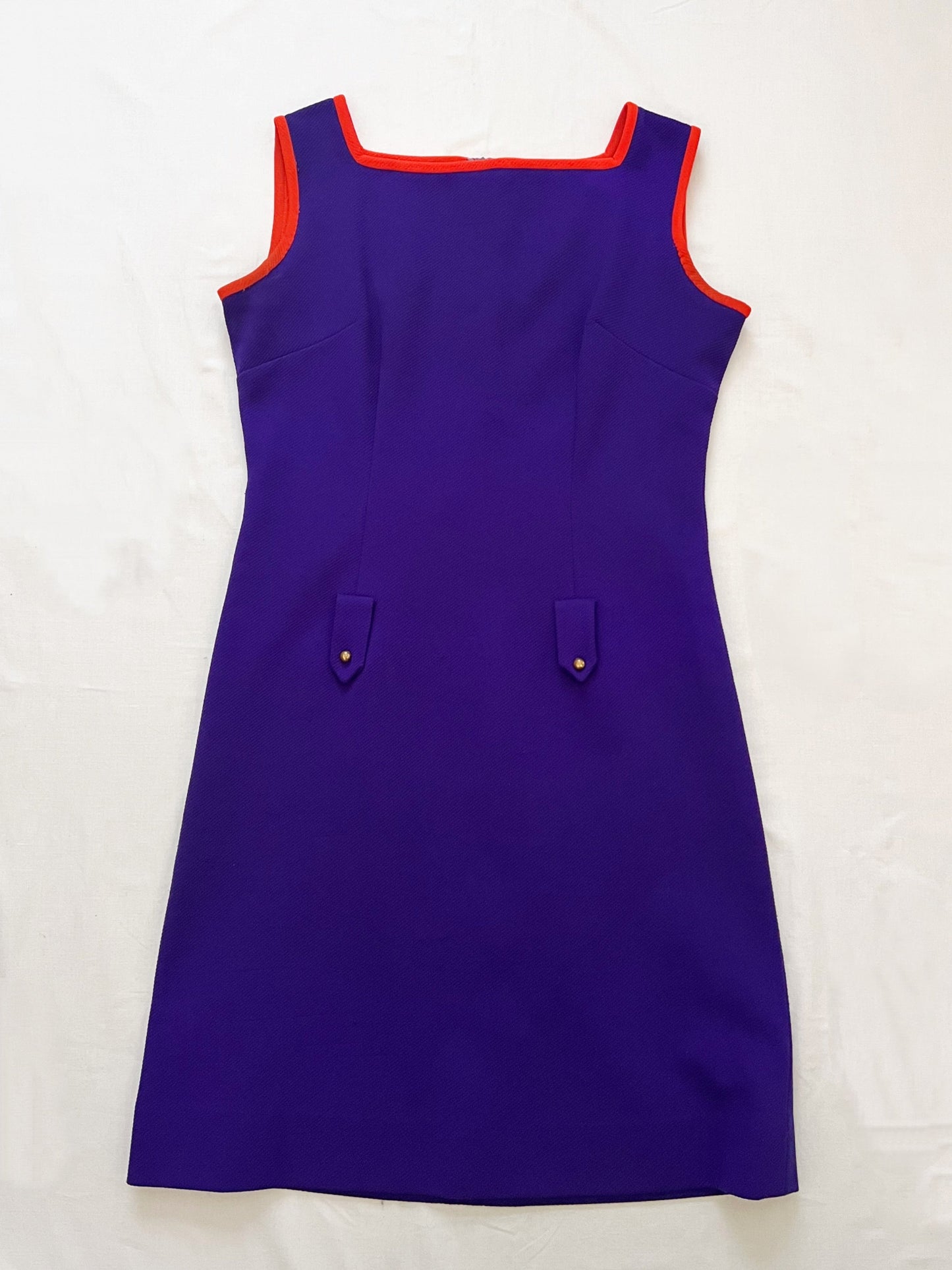 60s purple dress, Size M