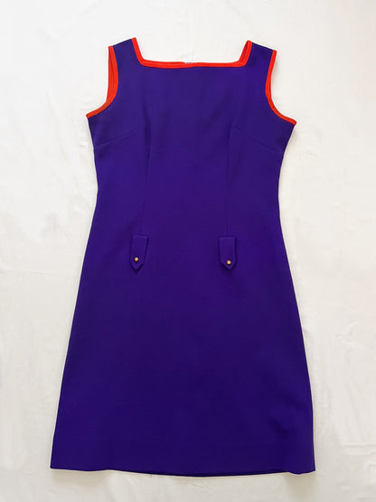 60s purple dress, Size M