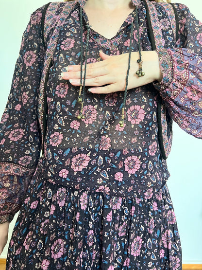 70s Indian gauze cotton set, Size XS