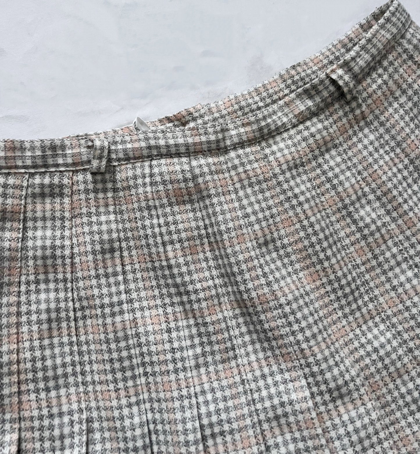 60s plaid skirt, Size L
