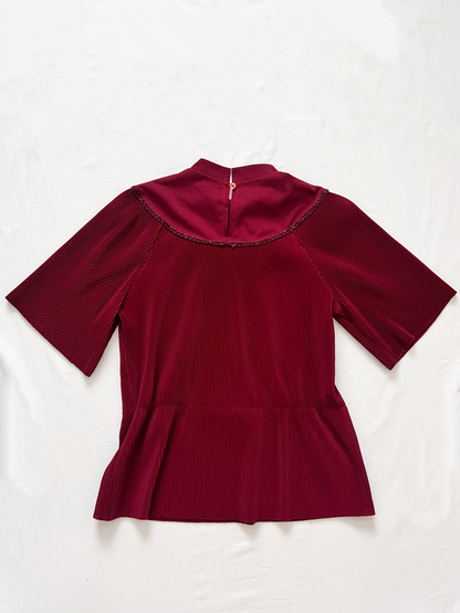 70s burgundy t-shirt, Size M-XL