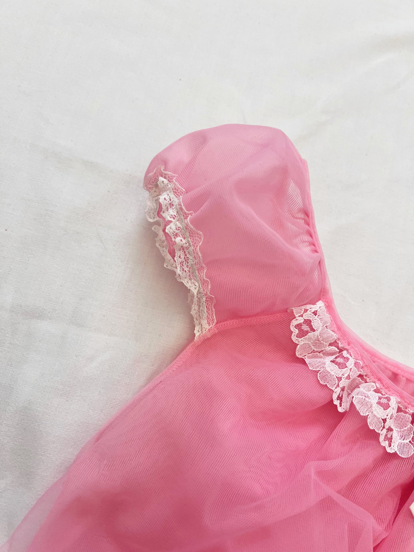 60s pink nightgown, Size M-L