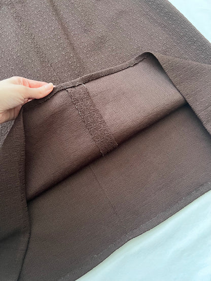 60s/70s dark brown and gold dress, Size L