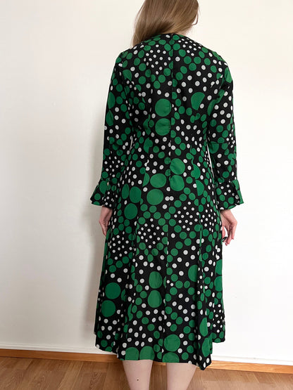60s polka dot dress, Size M