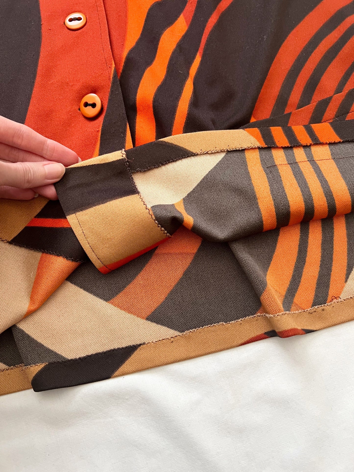 70s bold pattern shirt, Size XL-XXL