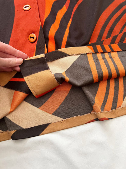 70s bold pattern shirt, Size XL-XXL