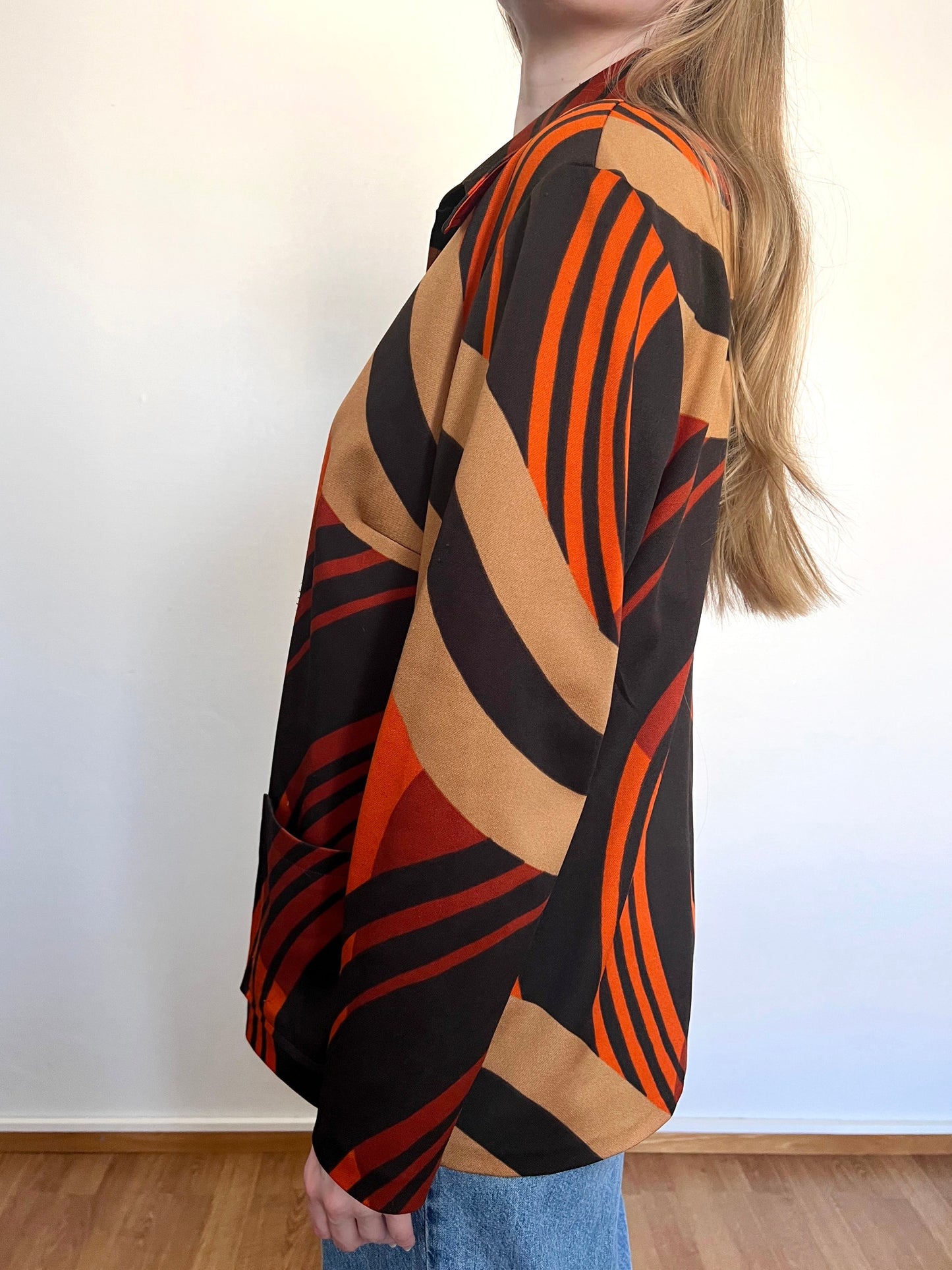 70s bold pattern shirt, Size XL-XXL