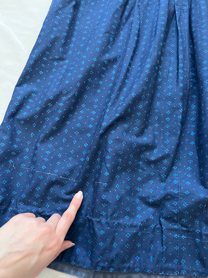 70s Marimekko Mila blue dress, Size S