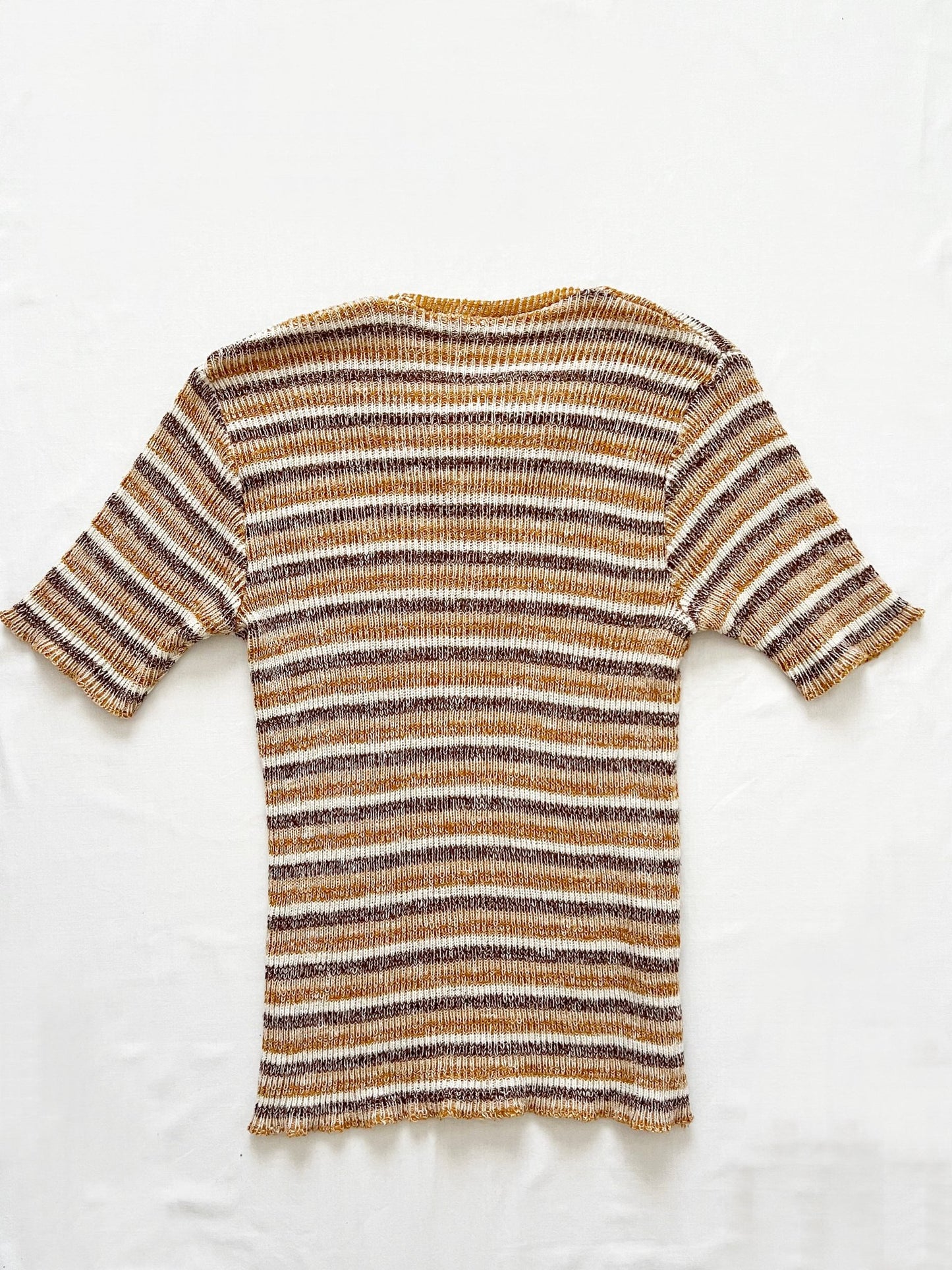 Knitted striped t-shirt, Size M-XL