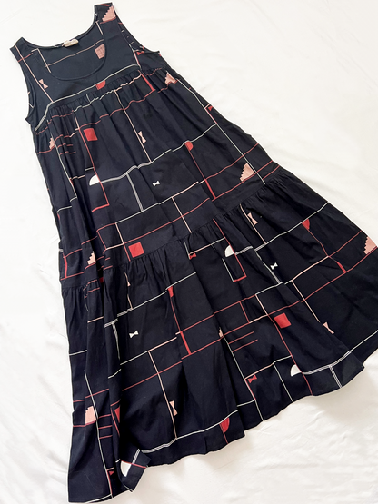 70s 100% cotton babydoll sundress, Size XS