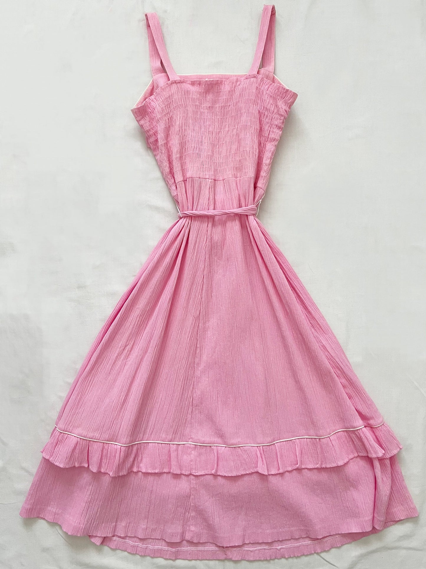 Pink ruffle sundress, Size XS