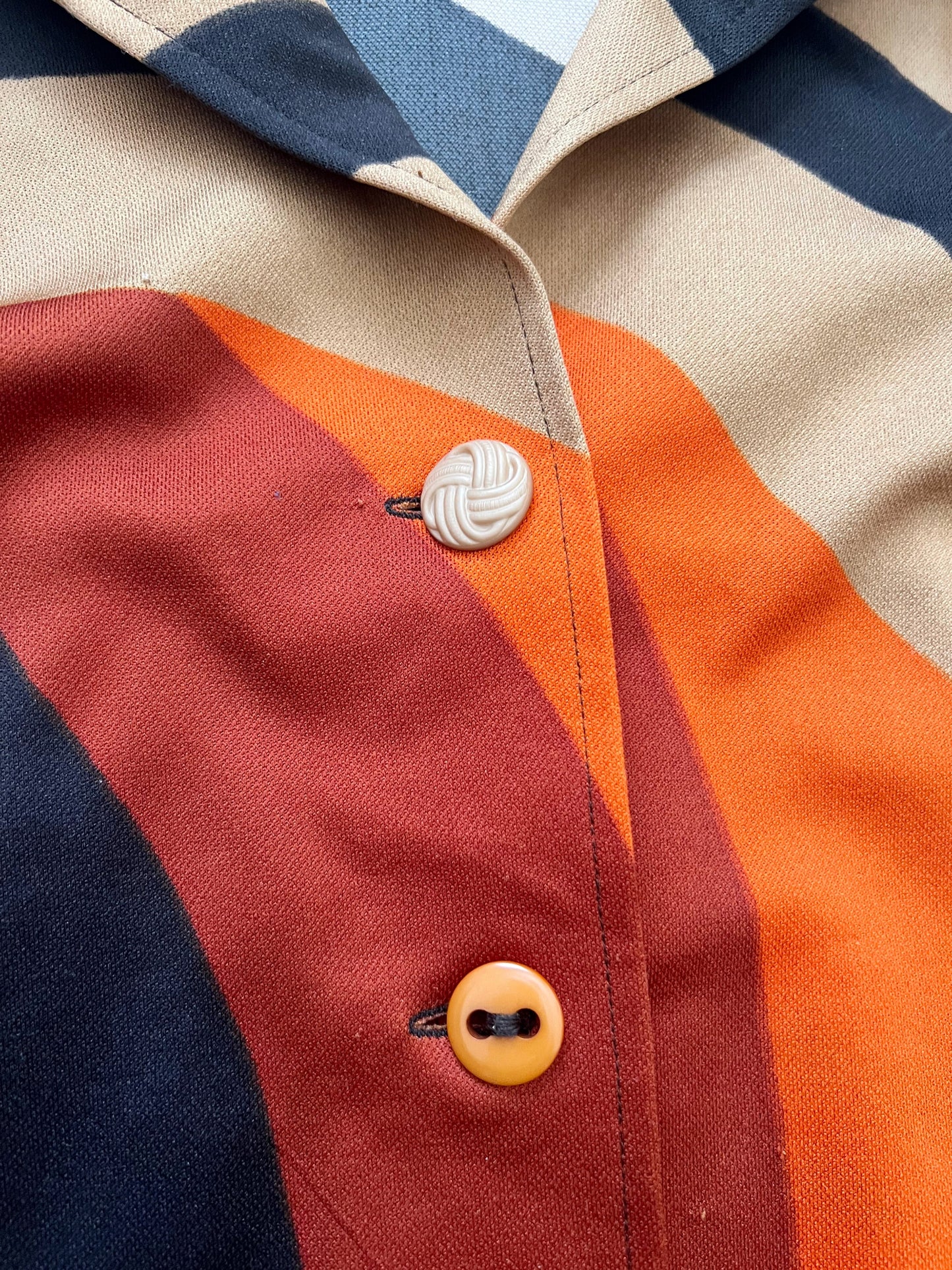 70s bold pattern shirt, Size XL-XXL