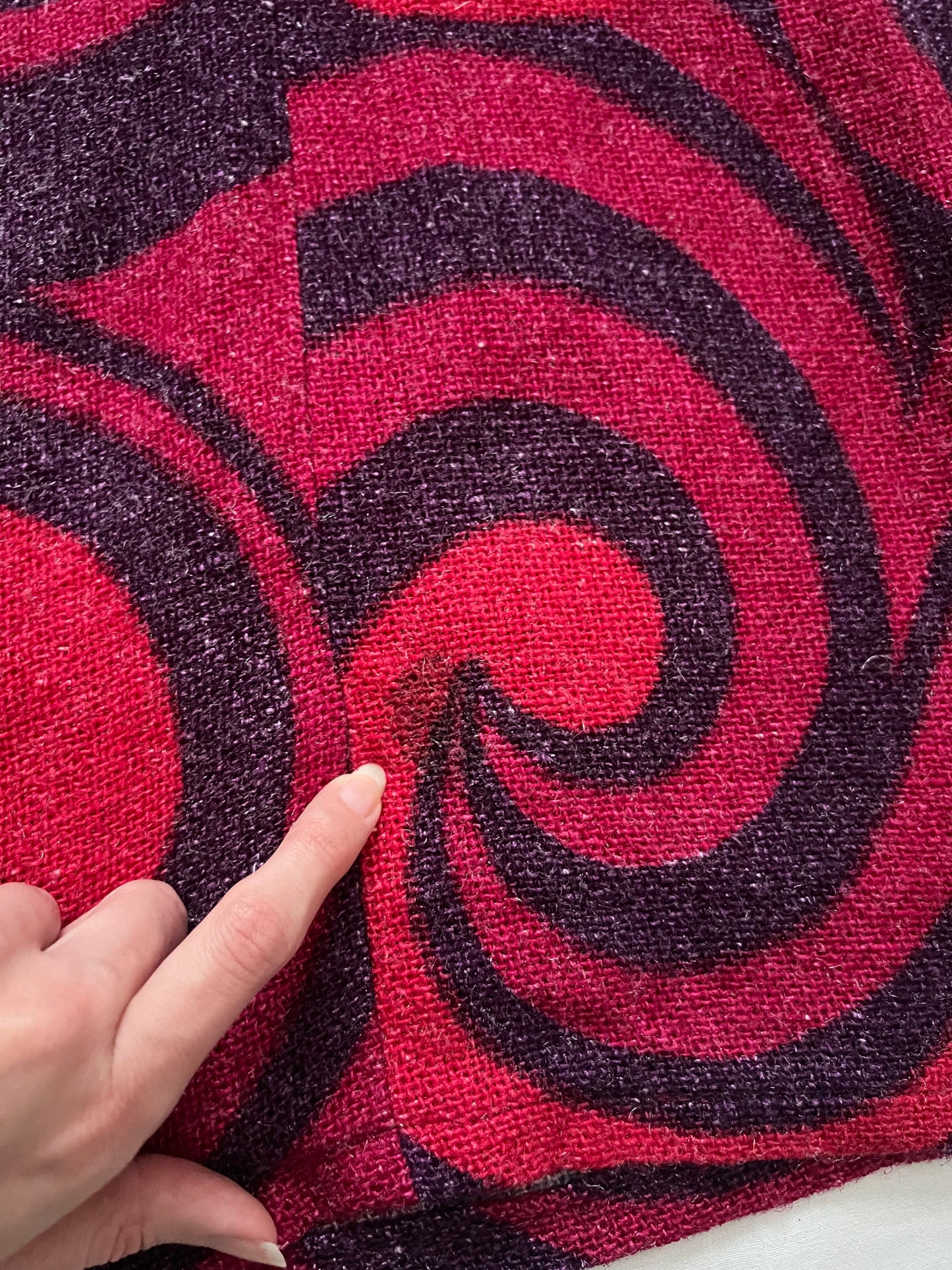 60s/70s swirl pattern mini dress, Size XS-S