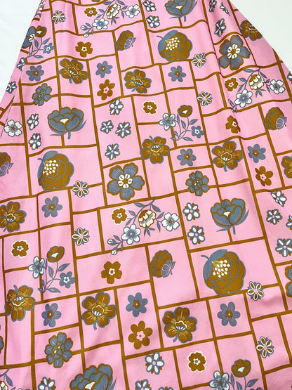 70s pink maxi skirt, Size XS