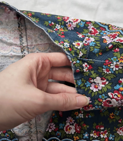 60s patchwork style vest, Size S-M