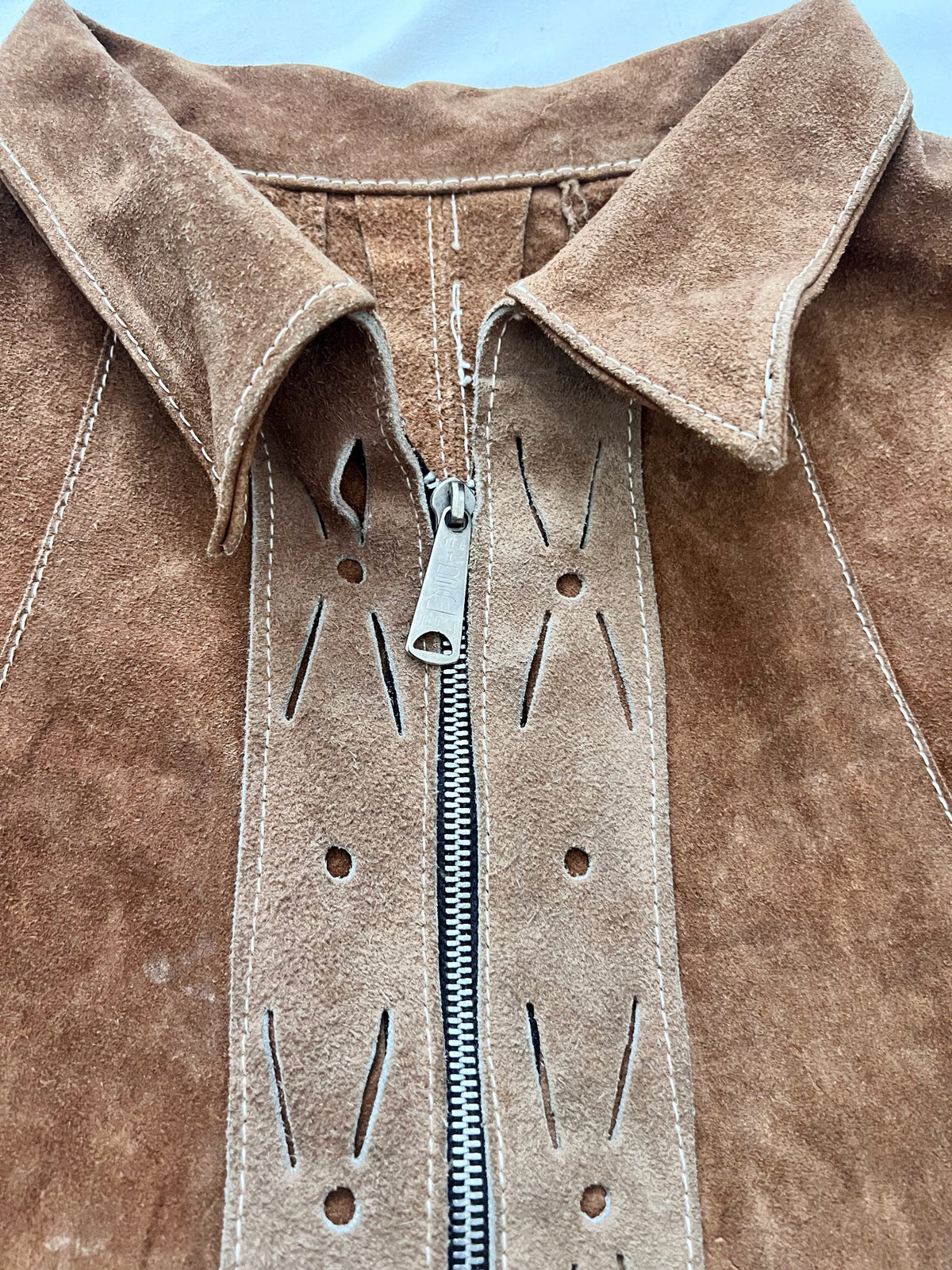 70s suede cape jacket, Size S-L